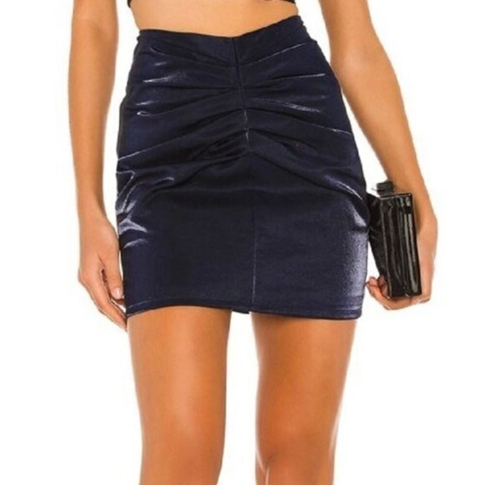 Lovers and Friends Napoli Mini Skirt in Indigo Blue